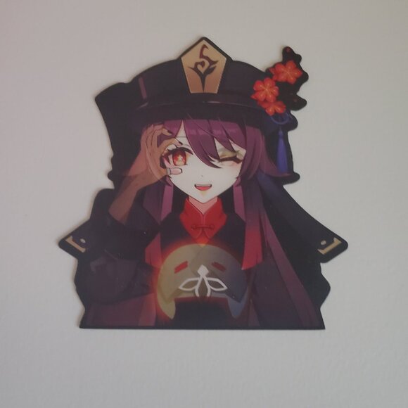 Genshin Impact Hu Tao 3D View Perspective Changing Sticker - Picture 3 of 9